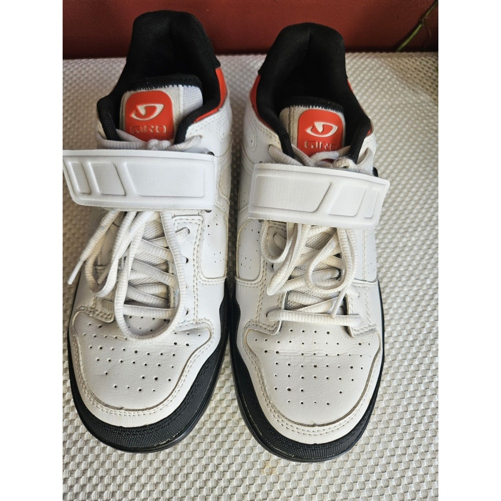 Giro Chamber Mountain Bike Shoes - White/Black/Red - Size 9.5- SPD
